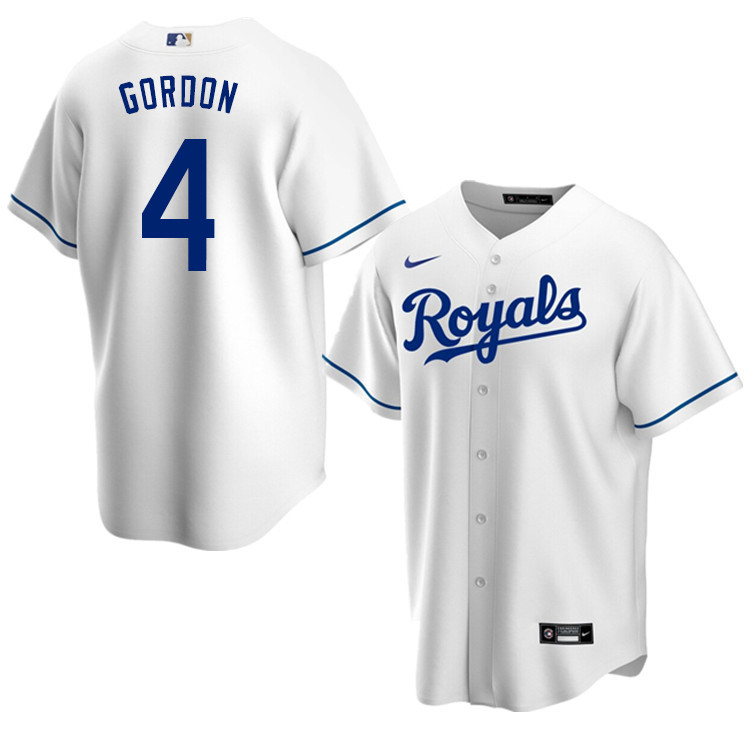 Nike Men #4 Alex Gordon Kansas City Royals Baseball Jerseys Sale-White
